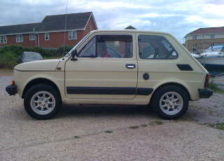 Fiat 126 Air Cooled 5x12" Minilites + 155/70R12 tyres