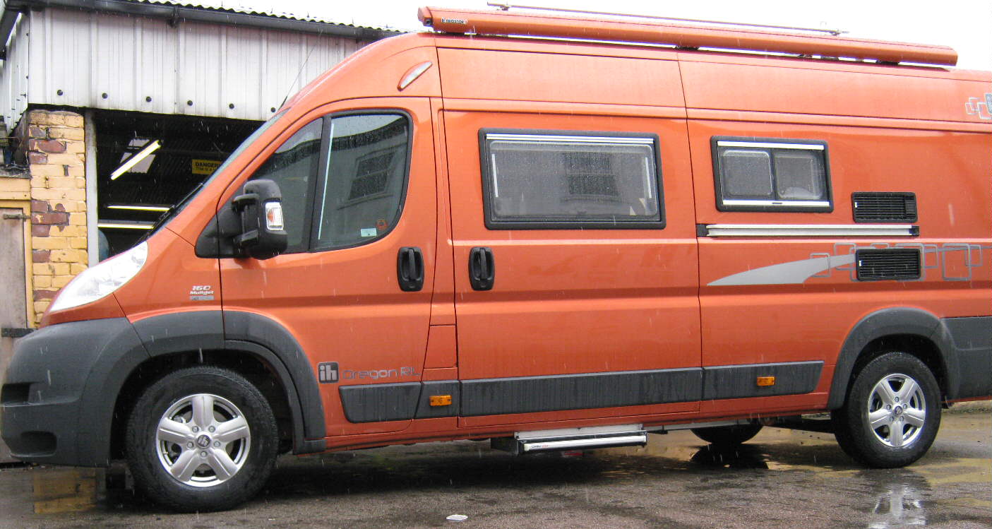 16" Rimfire HDX5 Alloys + 225/75R16 tyres on Fiat Ducato