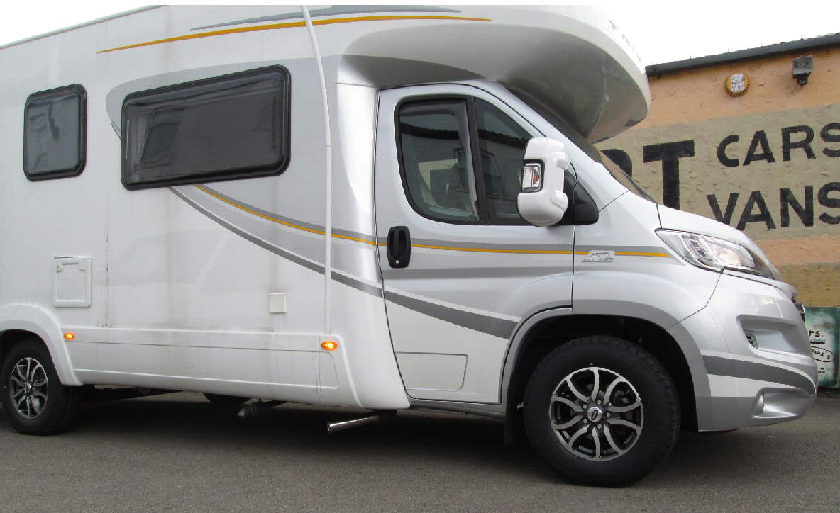 16" Scorpion Dark Grey and Polished Alloys on Fiat Ducato with 215/75R16 Firesone tyres {upgrade from 15")