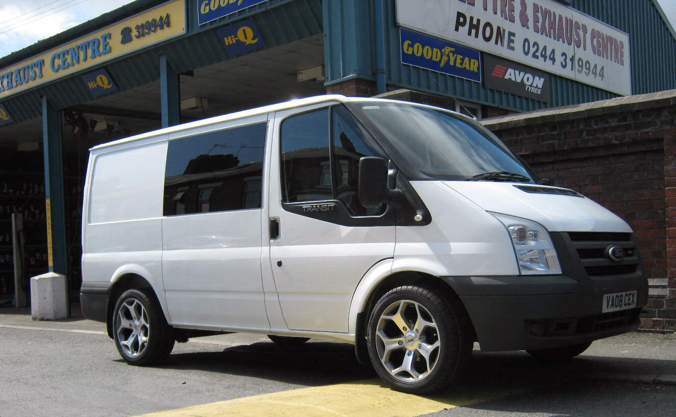 18" ZEN D666 Alloys and 245/45R18 tyres on Transit Van