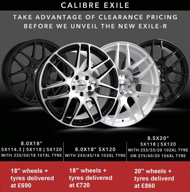 calibre exile alloy wheels