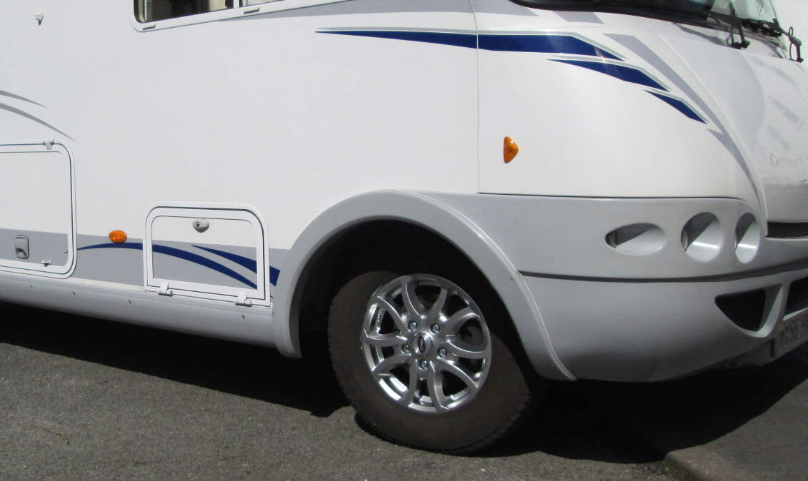 16" Scorpion Silver alloys on Frankia Motorhome Fiat Ducato based