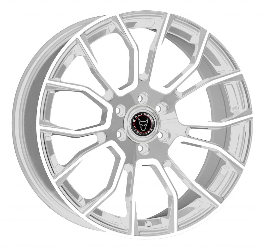 Wolfrace Eurosport Evoke-X Gloss Urban Chrome Polished Face