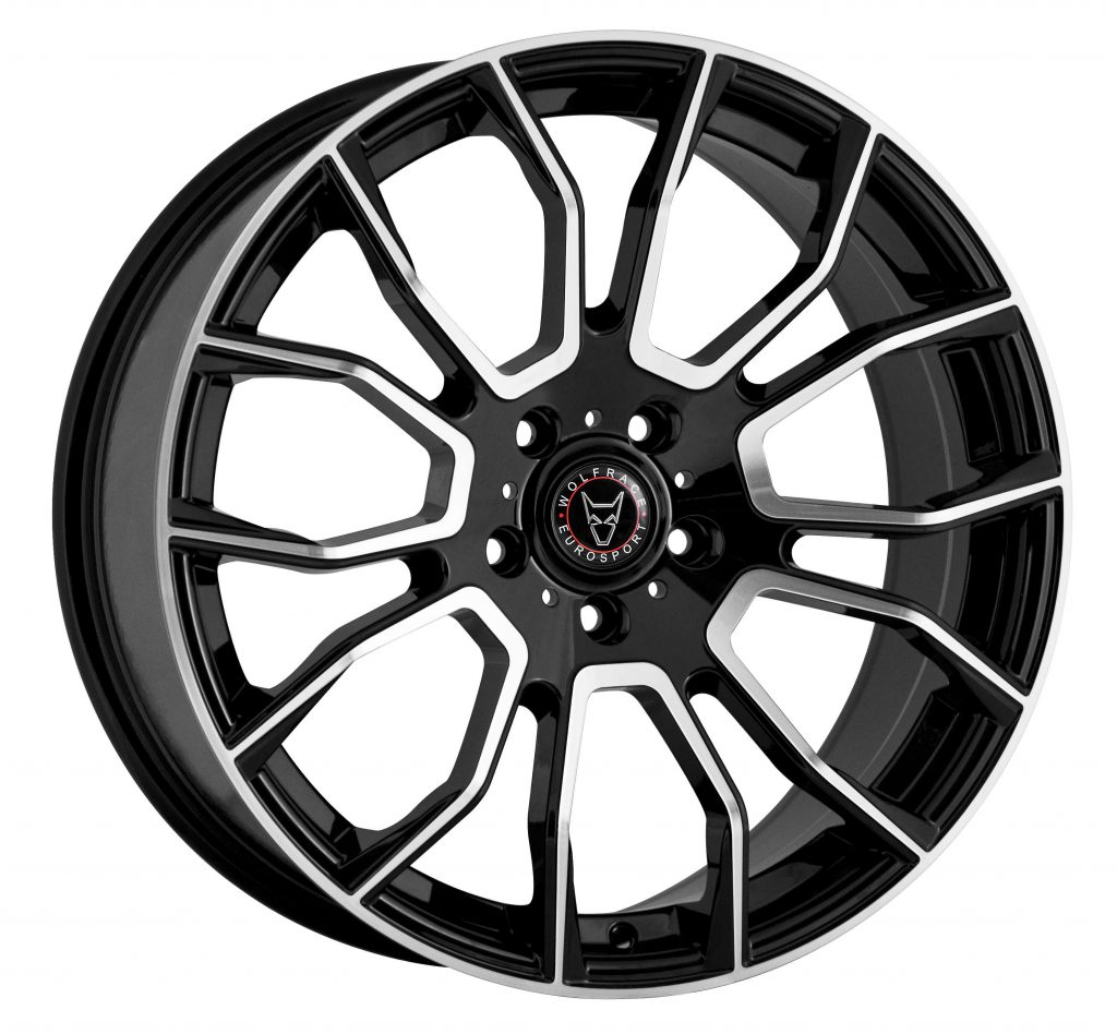 Wolfrace Eurosport Evoke-X Gloss Black Polished Face