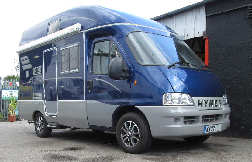 15" Scorpion Dark Grey / Polished alloys on Fiat Ducato chassis Hymer motorhome 215/70R15 109 tyres