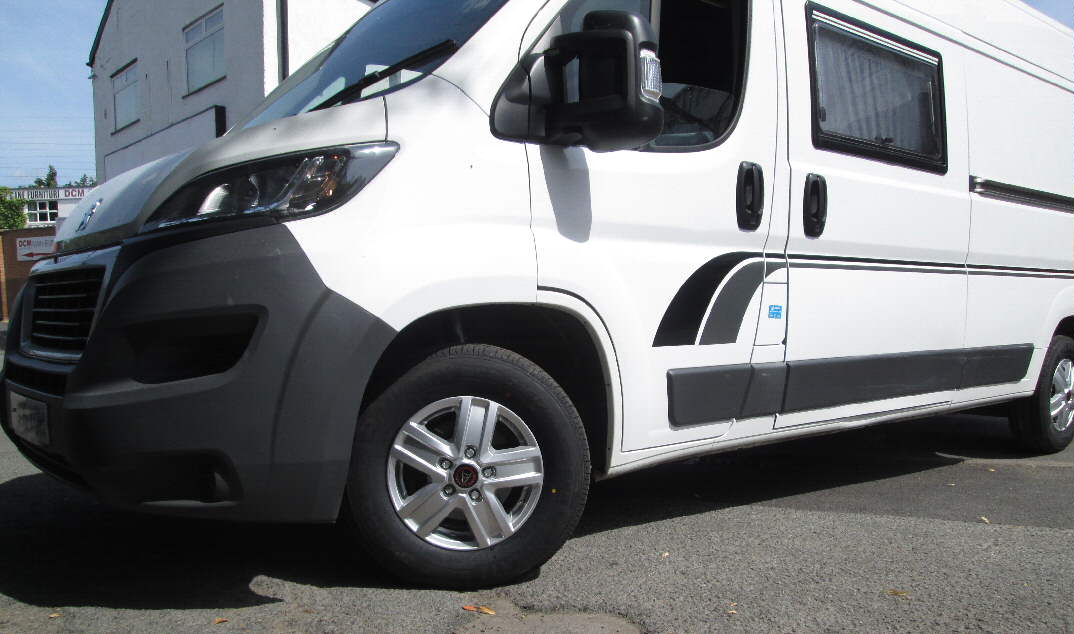 Wolfrace 15" Transporter Alloys on Peugeot Boxer Motorhome