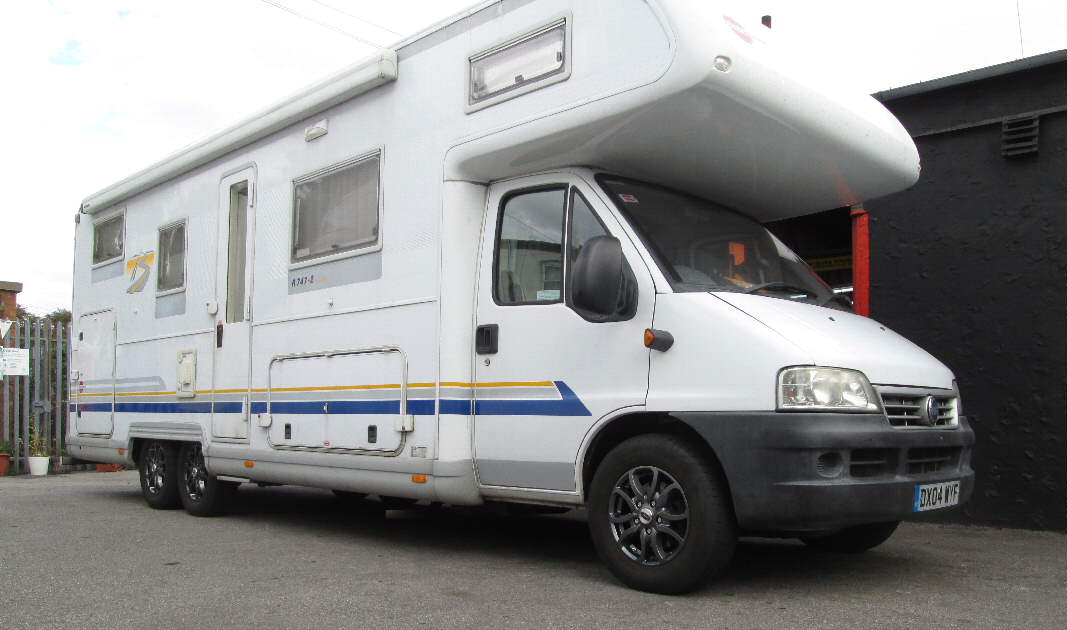 16" Scorpion Anthracite Alloys '04 Burstner Fiat Ducato Tag Axle chassis