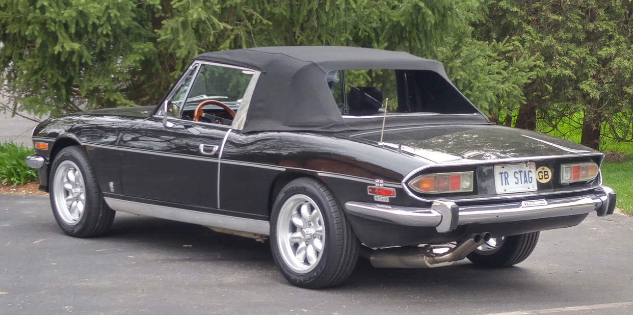 16" Genuine Minilite alloys on Triumph Stag Canada