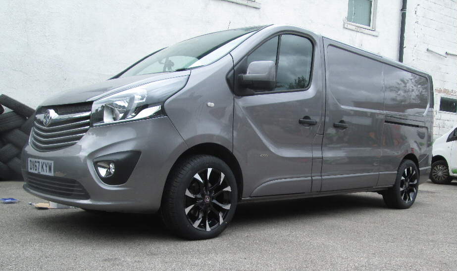Wolfrace 18" Assassin Alloys on 2017 Vauxhal Vivaro 235.50.18 tyres