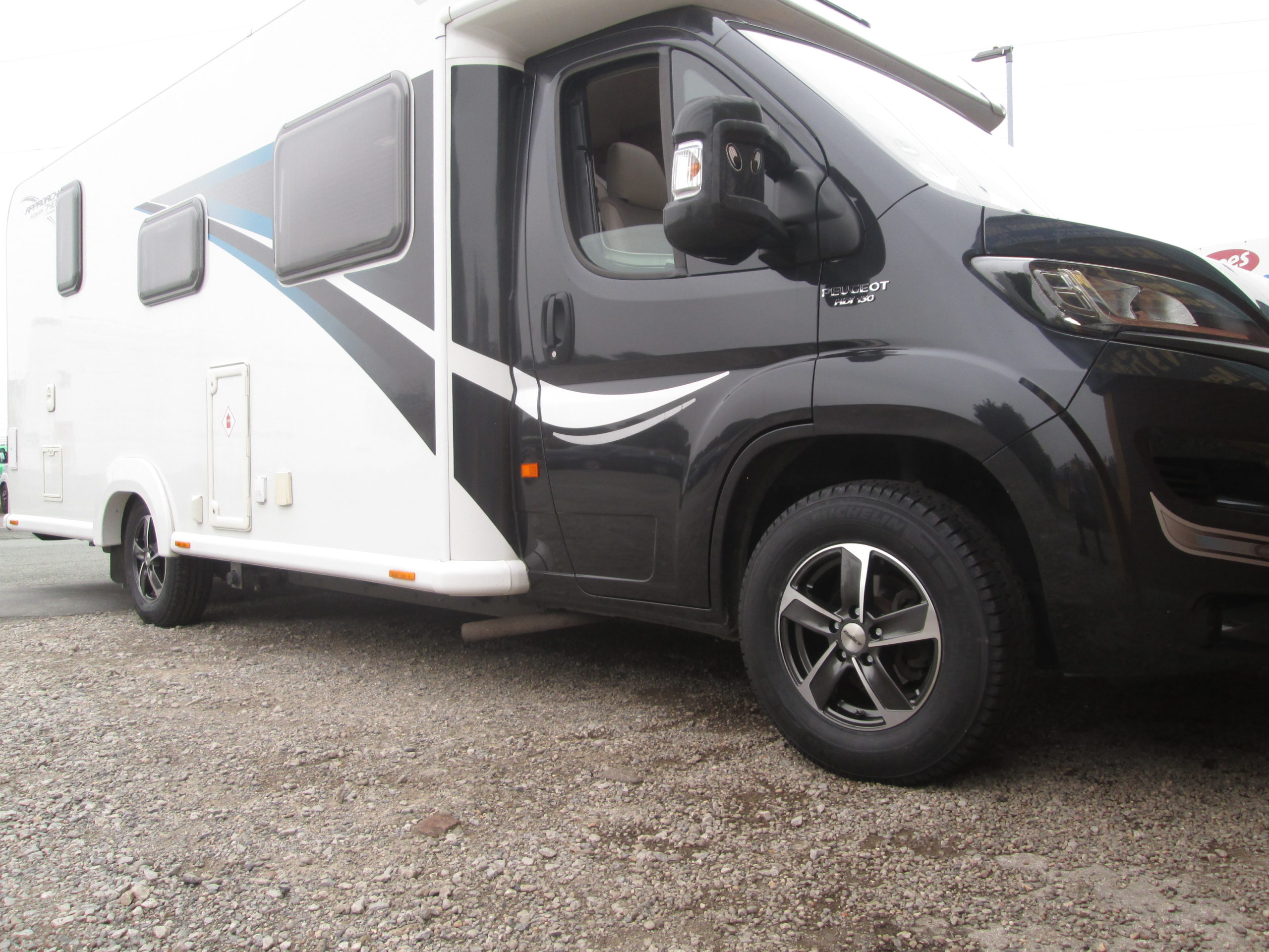 Calibre Freeway 16" Alloys on Peugeot Boxer with 215/75R16 Michelin Camping (upgrade from 15")